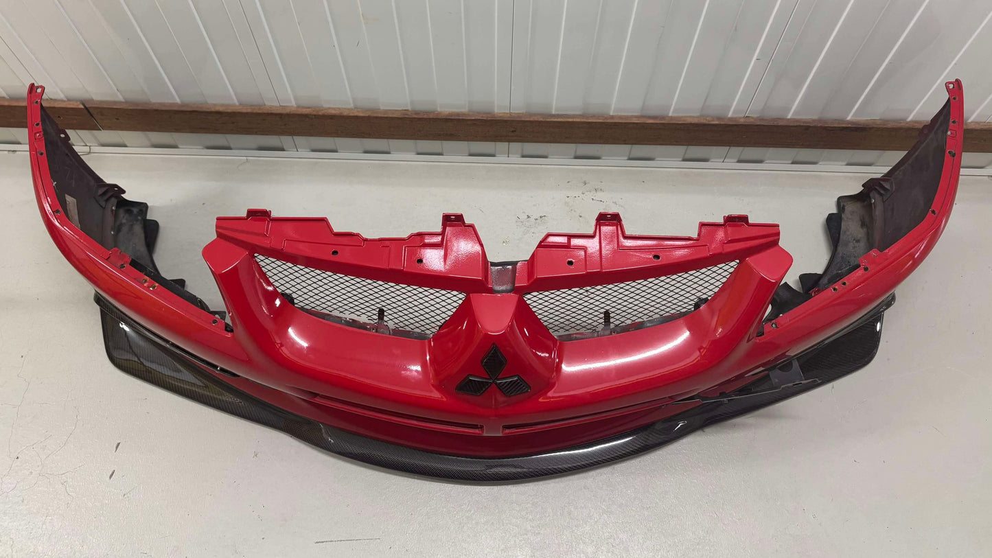 Genuine Evo 8 Front Bumper With Carbon Inserts & Lip