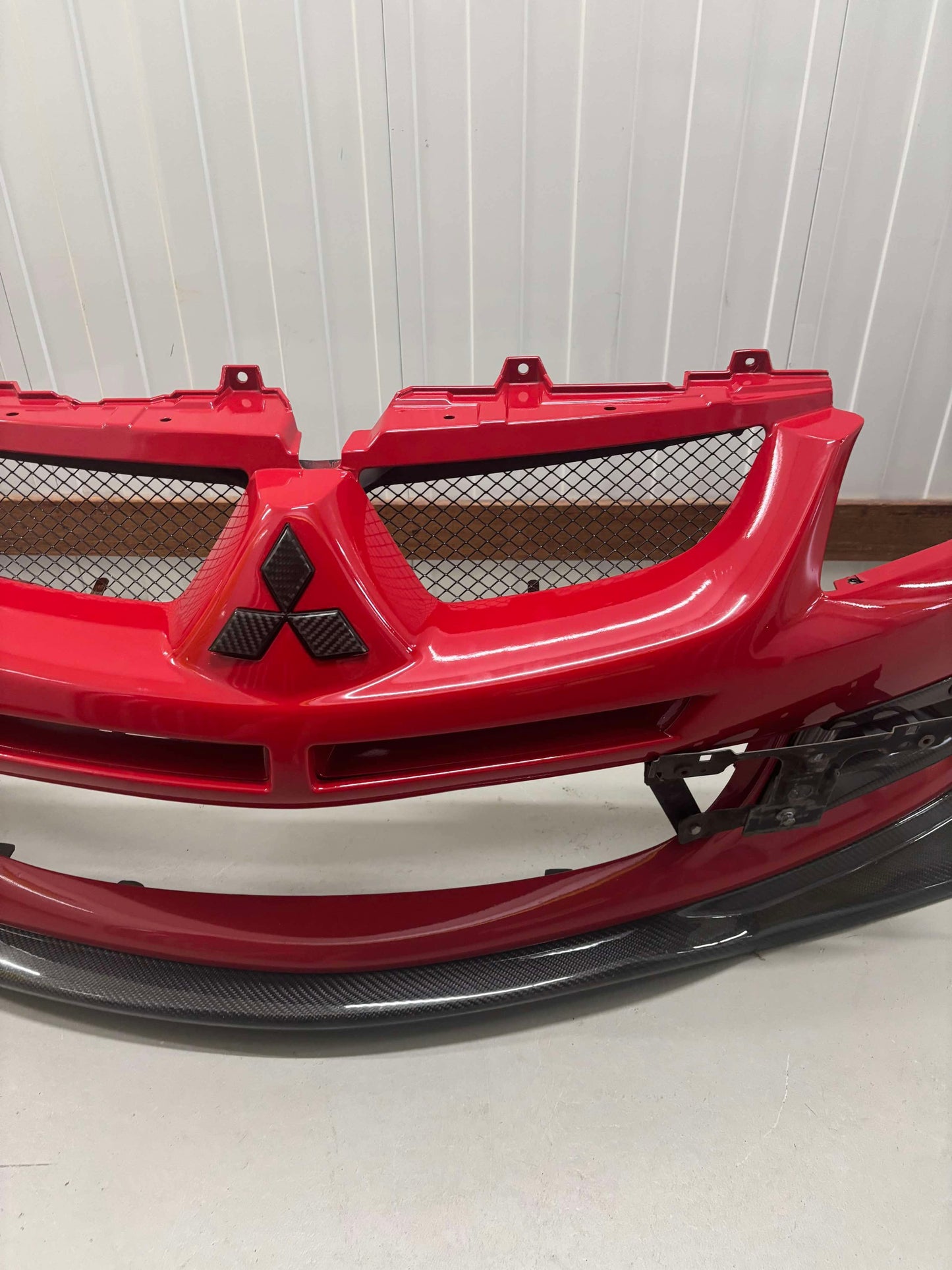 Genuine Evo 8 Front Bumper With Carbon Inserts & Lip