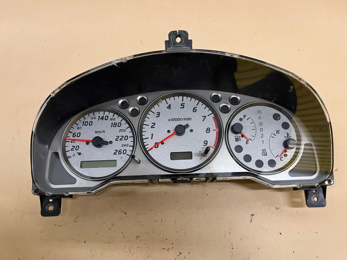 S15 ADM Cluster 260KPH - 130,000km - Auto - Speedo Doesn't Work