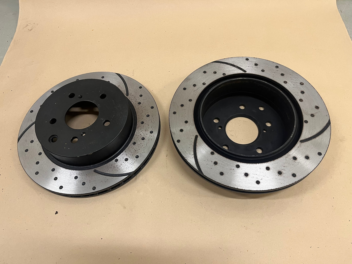 R32 & R33 GTR Brembo Rear Rotors - Slotted & Dimpled