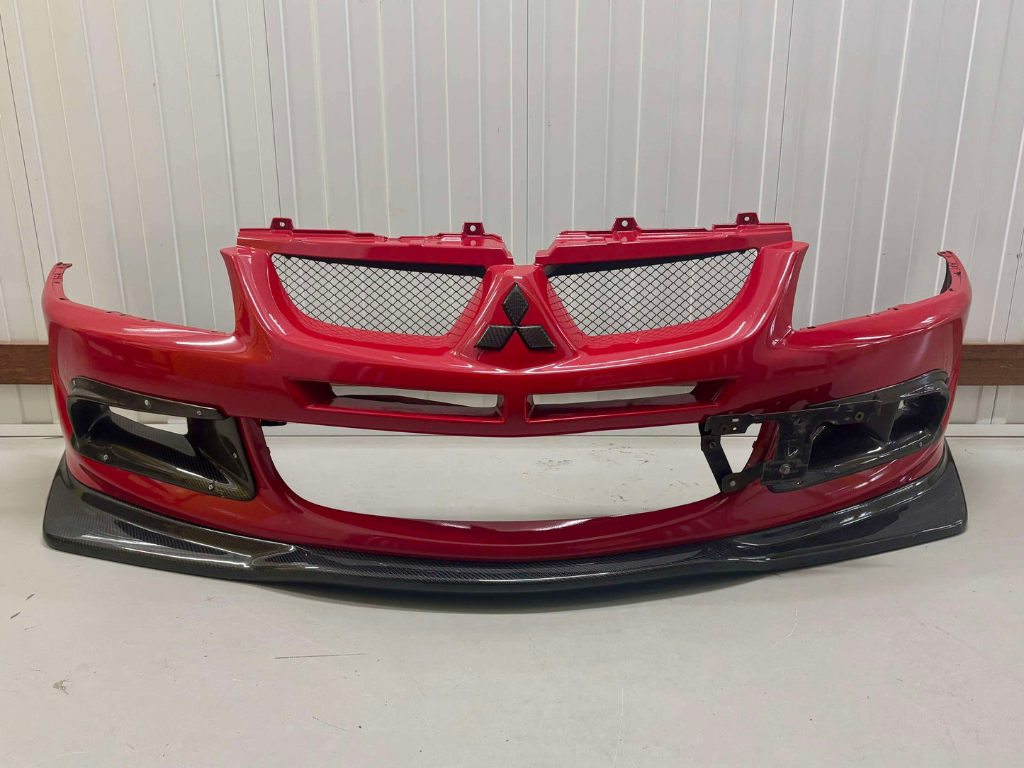 Genuine Evo 8 Front Bumper With Carbon Inserts & Lip