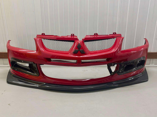 Genuine Evo 8 Front Bumper With Carbon Inserts & Lip