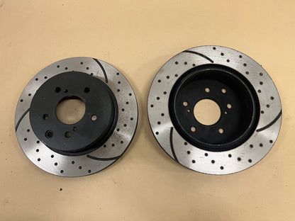 R32 & R33 GTR Brembo Rear Rotors - Slotted & Dimpled