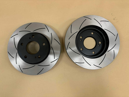 S14/S15 Silvia FRONT DBA T2 Slotted Rotors #2