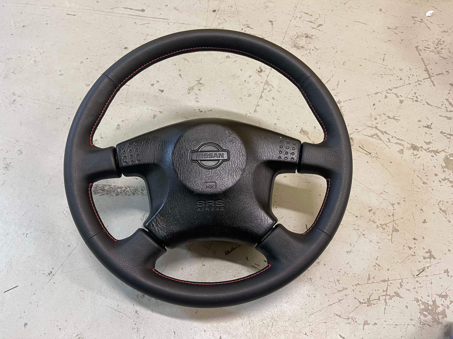 R33 GTR Series 2 Steering Wheel - retrimmed